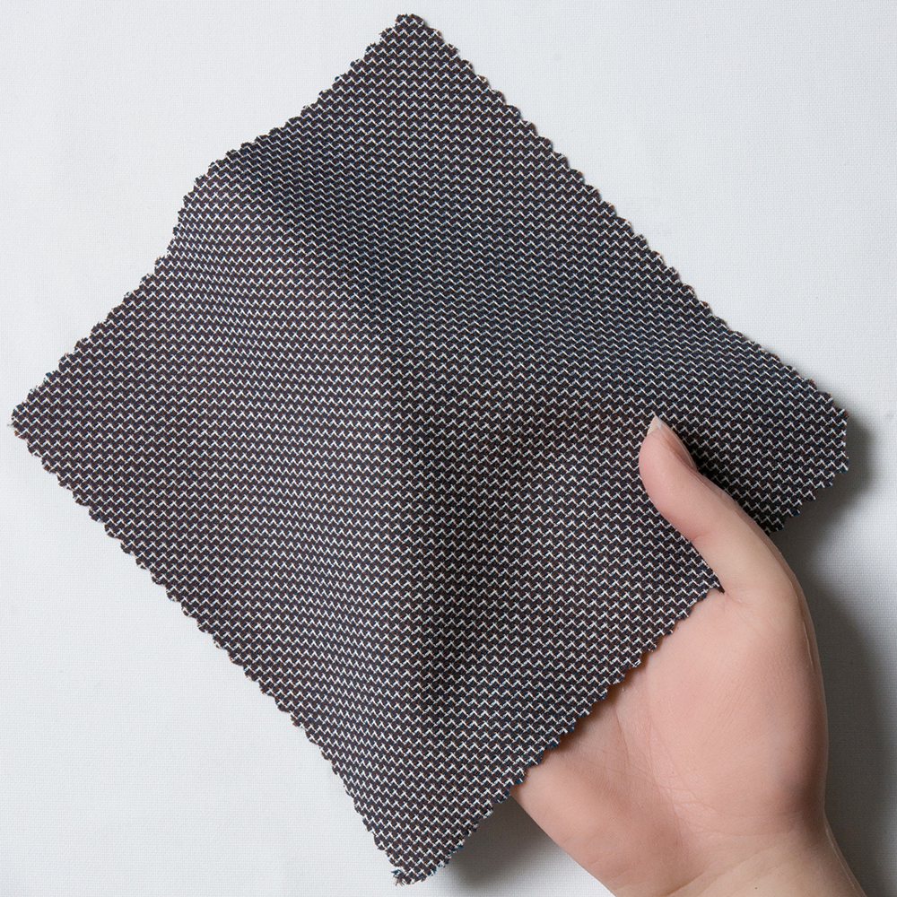 【28A5】  ドビー デザイン (ブラウン×ネイビー×ホワイト)