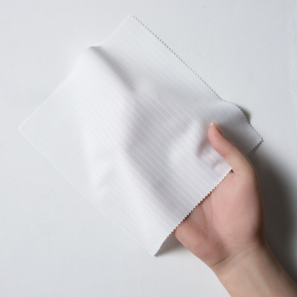 【29A3】 トリコット ドビー ドビーストライプ (ホワイト)