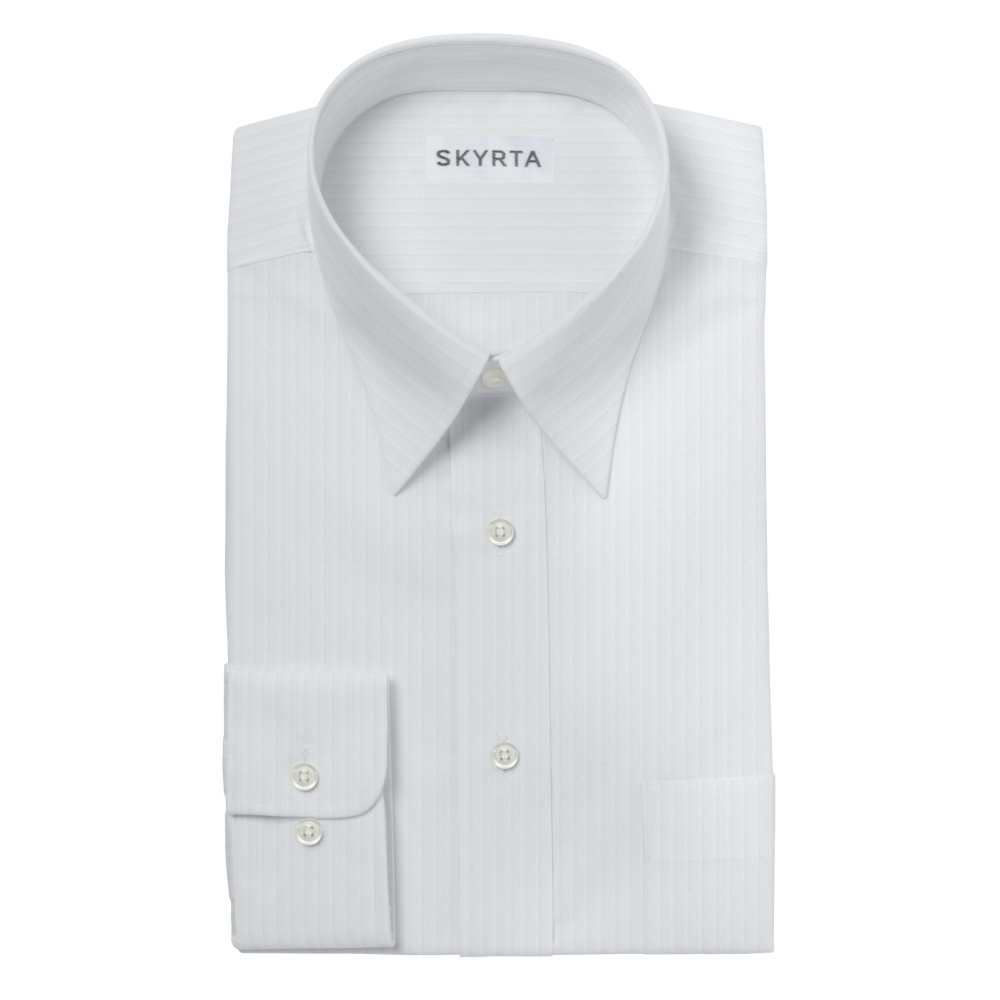 【29A3】 トリコット ドビー ドビーストライプ (ホワイト)