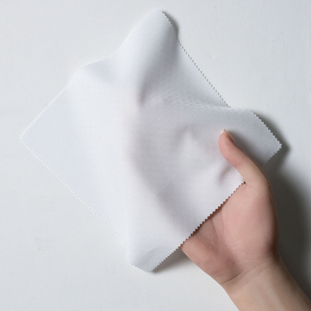 【29A4】 トリコット ドビー ドビーチェック (ホワイト)