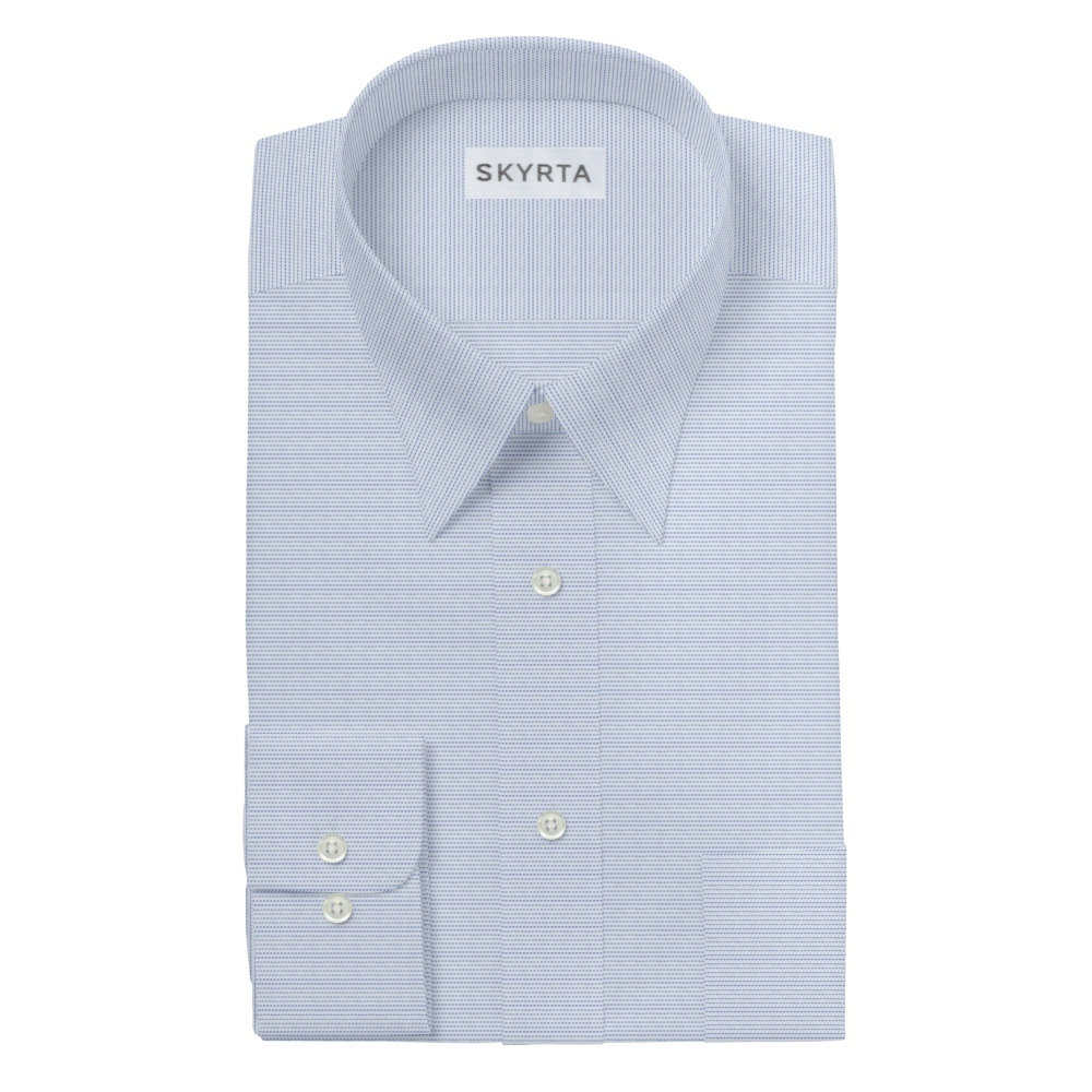 【2FH7】  ドビー デザイン (ホワイト×ブルー)