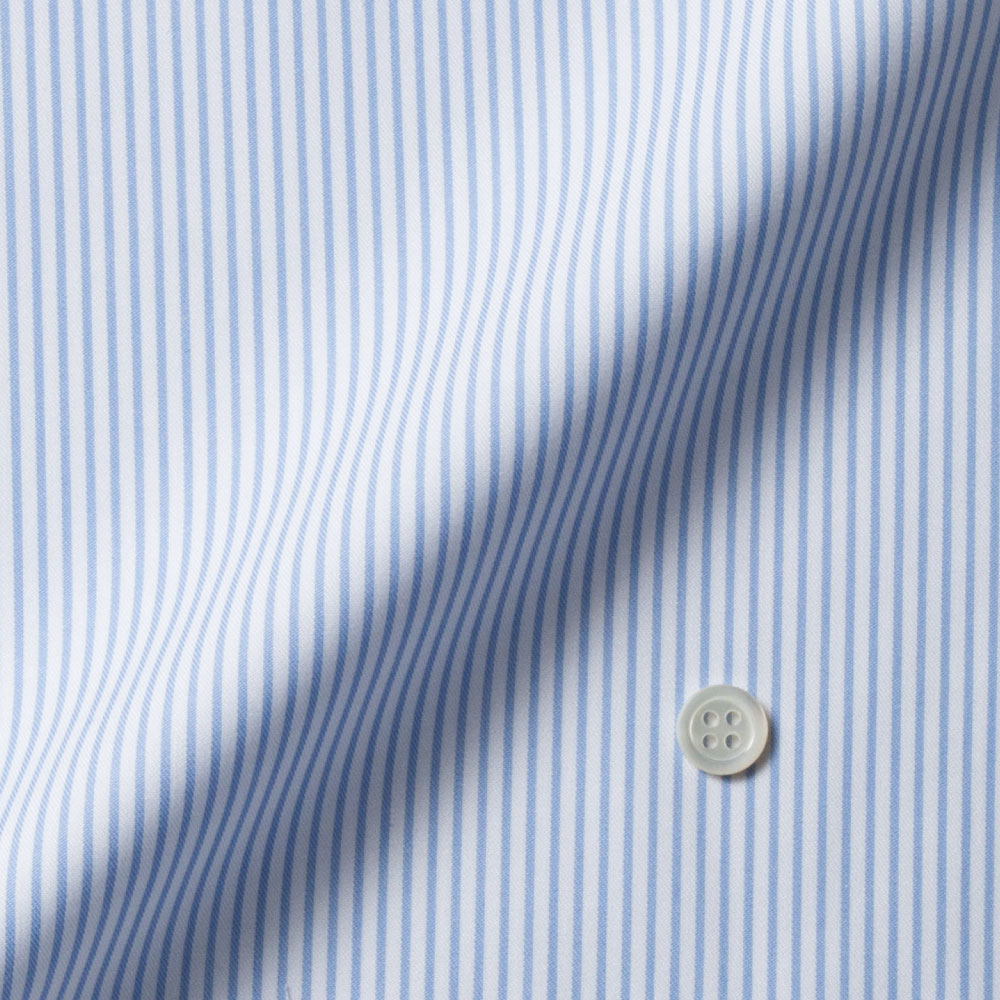 【2S02】140番手三子糸　ツイル（サックス×ホワイト）